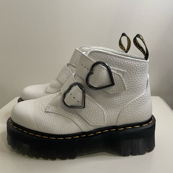 Dr. Martens Devon Flower Buckle Leather Platform - Picture 3 of 8